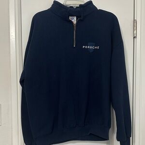 Jerzees Men's or Boys Dark Blue Zip Up Sweater